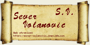 Sever Volanović vizit kartica